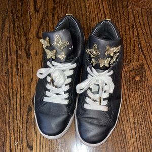 Michael Kors Black Butterfly Platform Sneakers